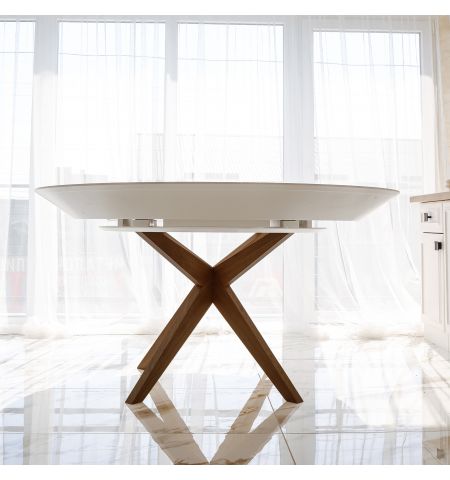 Masa NOVA Furnir White Top+Italian Legs 1270+500+500*H750