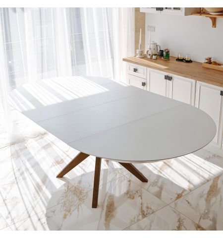 Masa NOVA Furnir White Top+Italian Legs 1270+500+500*H750