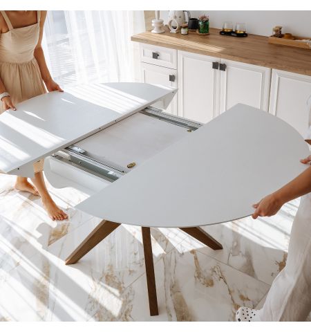 Masa NOVA Furnir White Top+Italian Legs 1270+500+500*H750