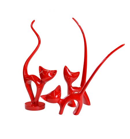 Set Suvenire Deco PISICI Red