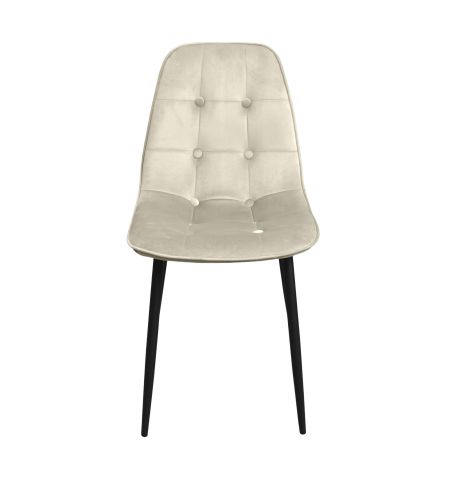 M-01-3 (Hlr-14) Catifea Grey/Beige+Black Legs Scaun