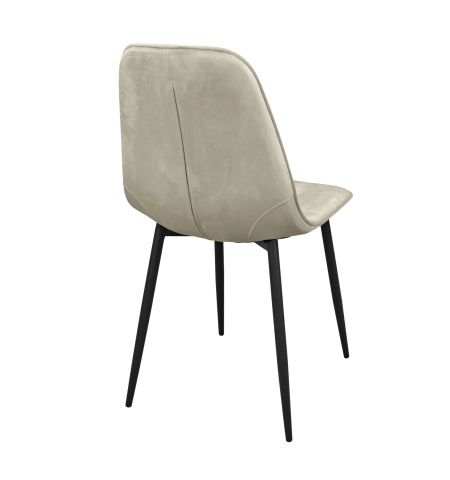 M-01-3 (Hlr-14) Catifea Grey/Beige+Black Legs Scaun