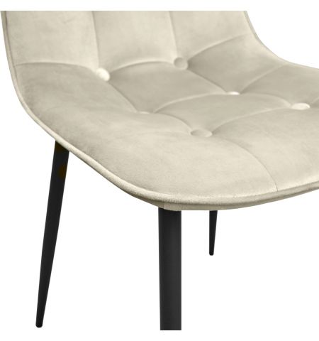 M-01-3 (Hlr-14) Catifea Grey/Beige+Black Legs Scaun