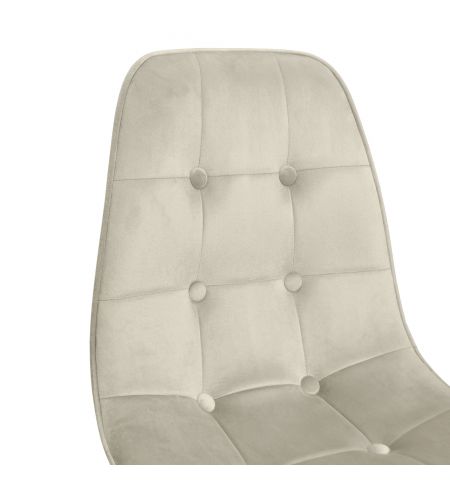 M-01-3 (Hlr-14) Catifea Grey/Beige+Black Legs Scaun