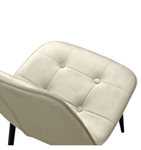 M-01-3 (Hlr-14) Catifea Grey/Beige+Black Legs Scaun