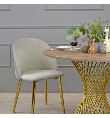 Masă FELICIA Colonial+Golden Leg ∅100