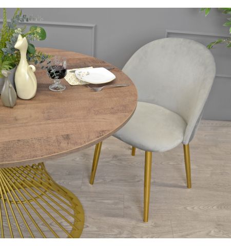 Masă FELICIA Colonial+Golden Leg ∅100