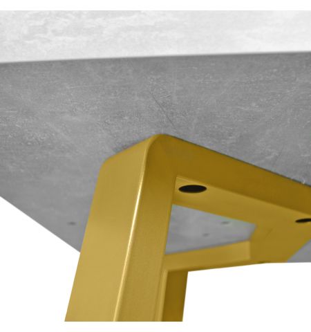 Masă FRIDA Beton+Golden Legs 150×80