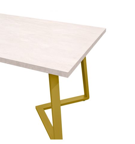 Masă FRIDA Mătase+Golden Legs 150×80