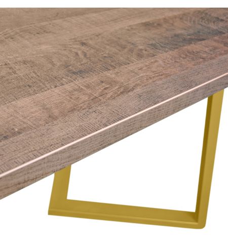 Masă FRIDA Colonial+Golden Legs 180×90