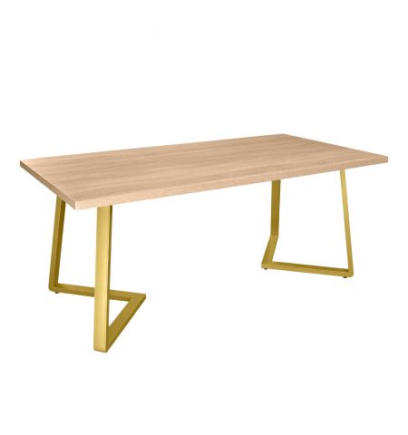 Masă FRIDA Sonoma+Golden Legs 180×90