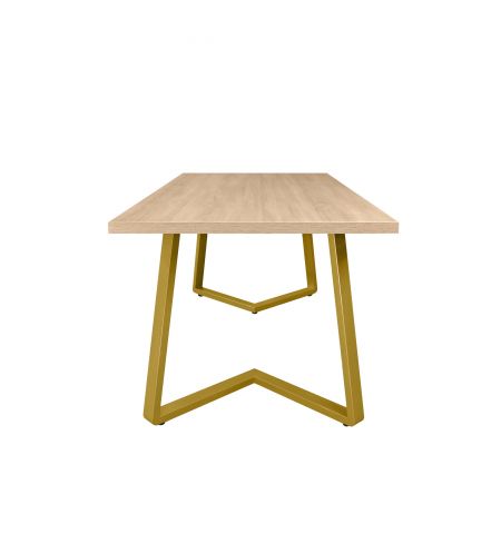 Masă FRIDA Sonoma+Golden Legs 180×90