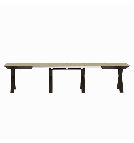 Masă Extensibilă Madrid Natural Wood+Black Legs