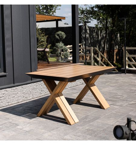 Masă Extensibilă Madrid Natural Wood+Wood Legs