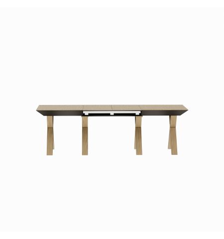 Masă Extensibilă Madrid Natural Wood+Wood Legs