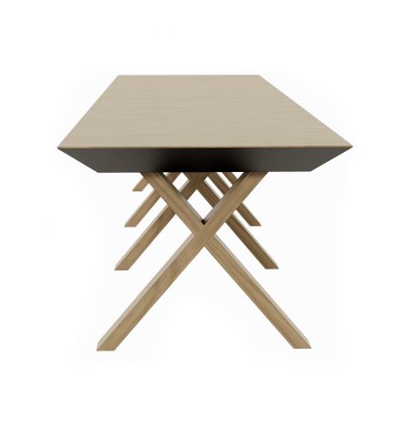 Masă Extensibilă Madrid Natural Wood+Wood Legs