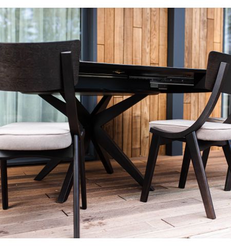 Masa NOVA Furnir Natural Wood+Black Legs 1270+500+500*H750