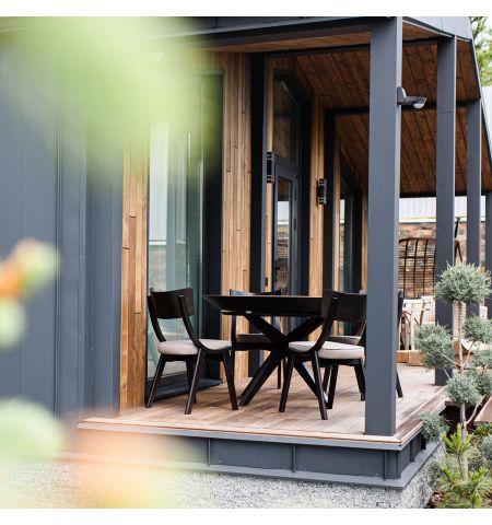 Masa NOVA Furnir Natural Wood+Black Legs 1270+500+500*H750