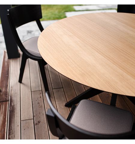 Masa NOVA Furnir Natural Wood+Black Legs 1270+500+500*H750