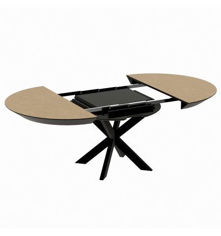 Masa NOVA Furnir Natural Wood+Black Legs 1270+500+500*H750