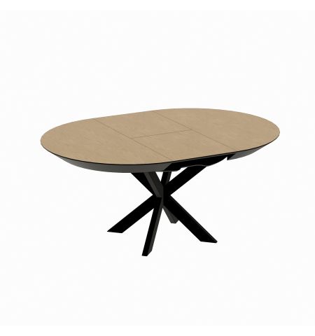 Masa NOVA Furnir Natural Wood+Black Legs 1270+500+500*H750