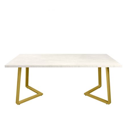 Masă FRIDA Mătase+Golden Legs 180×90