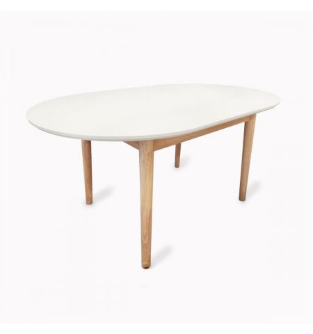 Masă Extensibilă TB-07 Beige+Transprint Legs 120/150x95