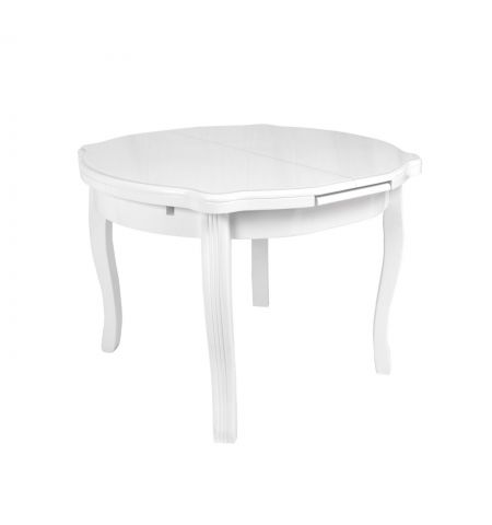 Masă Extensibilă HX-01 White Glass 100/130x100