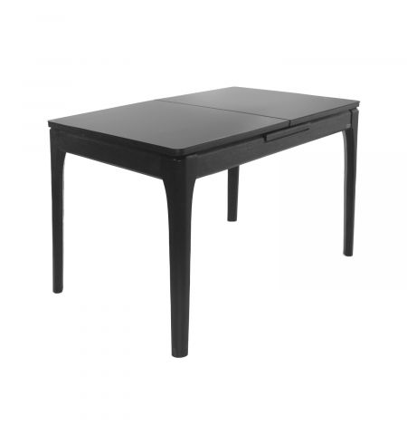 Masă Extensibilă RL-67 Black Glass+Black Legs 120/150x75