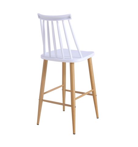 Scaun bar JACK White+Transprint Legs