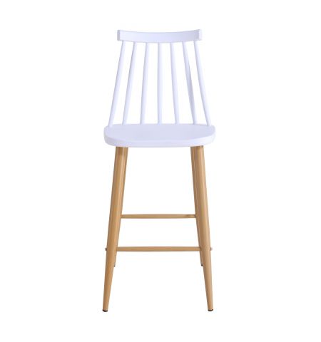 Scaun bar JACK White+Transprint Legs
