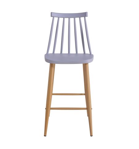 Scaun bar JACK Dark Grey+Transprint Legs