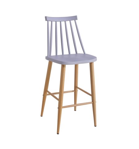 Scaun bar JACK Dark Grey+Transprint Legs