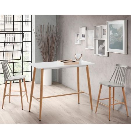 Scaun bar JACK Dark Grey+Transprint Legs