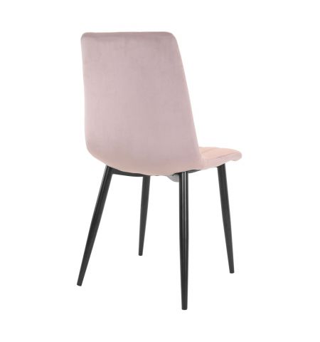 Scaun DC-90P N25 Catifea Pudra+Black Legs