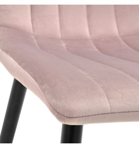 Scaun DC-90P N25 Catifea Pudra+Black Legs