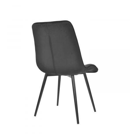 Scaun Capella Catifea Black HLR66+Black Legs