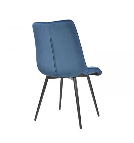 Scaun Capella Catifea Blue HLR 63+Black Legs
