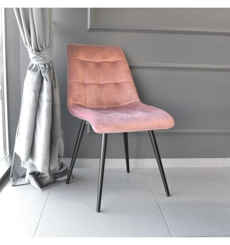 Scaun Capella Catifea Rusty HLR44+Black Legs