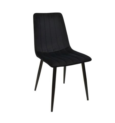 Scaun DC-90P N66 Catifea Black+Black Legs