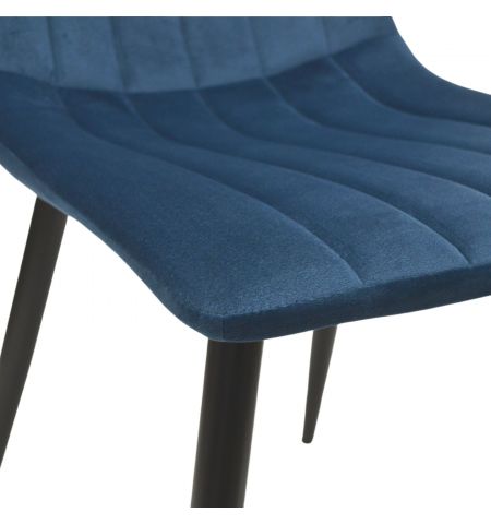 Scaun DC-90P N63 Catifea Dark Blue+Black Legs