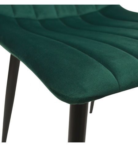 Scaun DC-90P N57 Catifea Dark Green+Black Legs