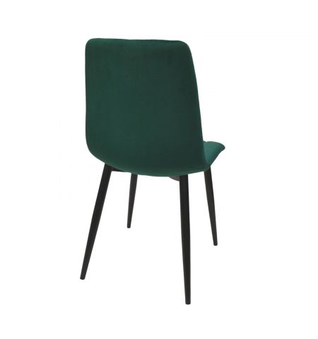 Scaun DC-90P N57 Catifea Dark Green+Black Legs