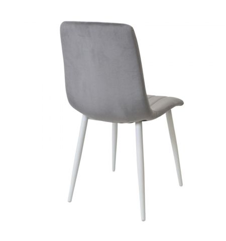Scaun DC-90P N20 Catifea Dark Grey+White Legs