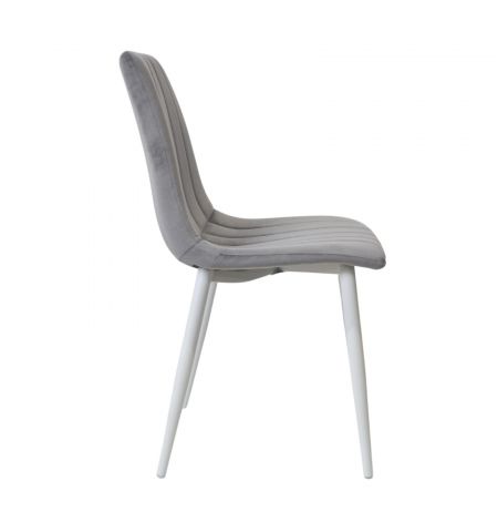 Scaun DC-90P N20 Catifea Dark Grey+White Legs