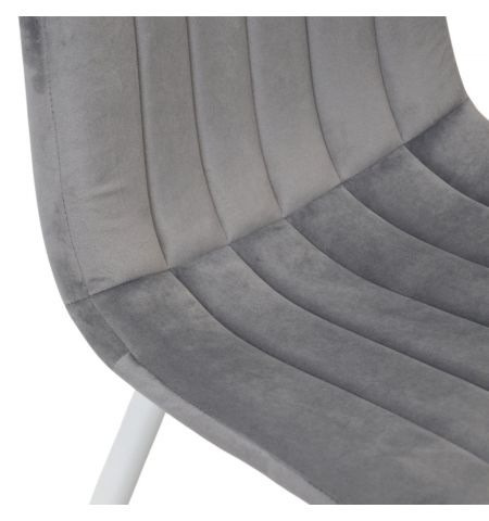 Scaun DC-90P N20 Catifea Dark Grey+White Legs