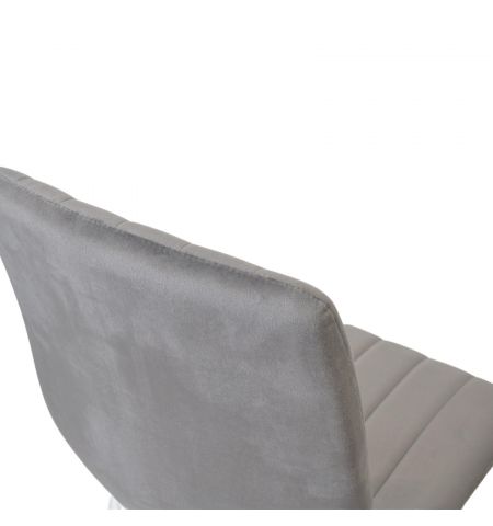 Scaun DC-90P N20 Catifea Dark Grey+White Legs