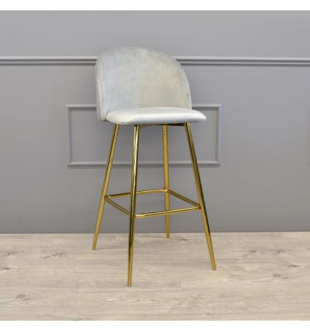 Scaun Bar Maya Grey Catifea