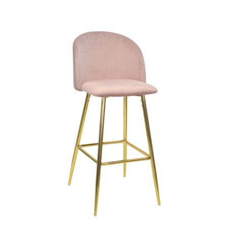 Scaun Bar Maya Pink Catifea