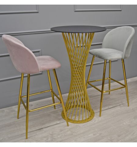 Scaun Bar Maya Pink Catifea